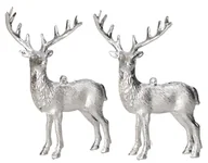 Bombki - RENIFER STOJĄCY FIGURKA OZDOBA DO STROIKA 2SZT - miniaturka - grafika 1