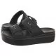 Klapki i japonki damskie - Klapki Brooklyn Buckle Low Wedge Black 207431-001 (CR293-b) Crocs - miniaturka - grafika 1