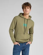 Bluzy męskie - LEE TOPS' EM ALL HOODIE MĘSKA BLUZA Z KAPTUREM BRINDLE GREEN L83RSPUA 112145615 - Lee - miniaturka - grafika 1