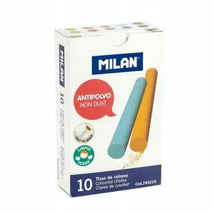 Kreda szkolna okrągła kolorowa op. 10szt MILAN (245210 MILAN) - Kreda - miniaturka - grafika 1