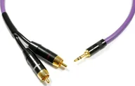 Kable komputerowe i do monitorów - Kabel Melodika Jack 3.5mm - RCA Cinch x2 10m fioletowy - miniaturka - grafika 1