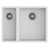 Zlewozmywaki - Teka SQUARE 2B 560 TG biały - miniaturka - grafika 1