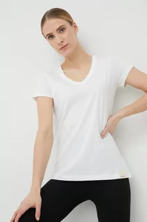 Koszulki i topy damskie - Outhorn t-shirt bawełniany kolor biały - grafika 1