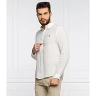 Koszule męskie - POLO RALPH LAUREN Lniana koszula | Slim Fit - miniaturka - grafika 1