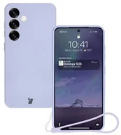 Etui i futerały do telefonów - Bizon Silikonowe etui z pierścieniem magnetycznym Case Silicone Magnetic do Galaxy S25 / Galaxy S24, jasnofioletowe - miniaturka - grafika 1