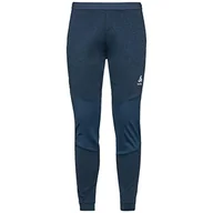 Spodenki męskie - Odlo Męskie spodnie do biegania Regular Length Run Easy Warm - miniaturka - grafika 1