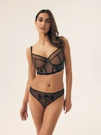 Biustonosze - Biustonosz miękki Barely Esotiq czarny 85D - miniaturka - grafika 1