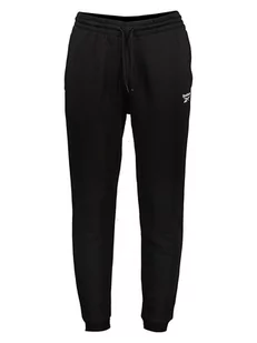 Reebok Spodnie dresowe w kolorze czarnym - Spodnie sportowe męskie - miniaturka - grafika 1