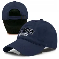 Czapki i chusty sportowe męskie - Czapka z daszkiem KEY WEST bejsbolówka GRANATOWA bawełniana Pako Jeans - miniaturka - grafika 1