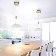 Lampy sufitowe - Paul Neuhaus Q-ETIENNE wisząca LED, 1-pkt. mosiądz - miniaturka - grafika 1
