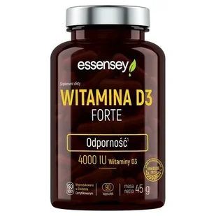 Essensey Witamina D3 Forte, Suplement diety, 90 kapsułek - Witaminy i minerały - miniaturka - grafika 1