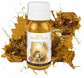 Dodatki do ciast w proszku - BARWNIK SPOŻYWCZY dekoracje w płynie FARBKA NA TORT metaliczny złoty 18 ml - miniaturka - grafika 1