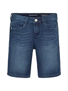 Spodenki damskie - TOM TAILOR Alexa Slim Bermudy damskie szorty jeansowe, 10282 – Dark Stone Wash Denim, 26 - grafika 1