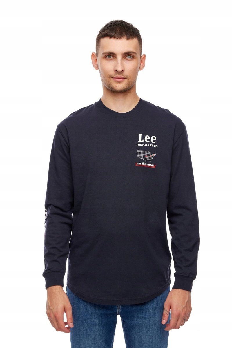 LEE ROAD TEE LS MIDNIGHT NAVY L60WFEMA M