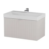 Szafki łazienkowe - Szafka łazienkowa pod umywalkę Krofam Harmo 80 cm szaro zielony mat 158-0003 - miniaturka - grafika 1