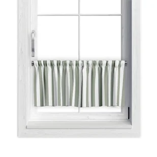 Zazdrostka SUMMER wzór SM19 | pasy szarozielone 45 x 180 cm - Firany Zazdrostka SUMMER wzór SM19 | pasy szarozielone 45 x 180 cm - Firany - miniaturka - grafika 1