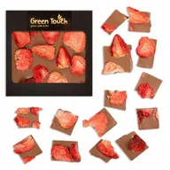 Czekolada - Czekolada mleczna z truskawką liofilizowaną 85 g - miniaturka - grafika 1