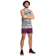 Spodnie sportowe męskie - Męskie spodenki treningowe Under Armour Project Rock Ultimate 5" Short - fioletowe - UNDER ARMOUR - miniaturka - grafika 1