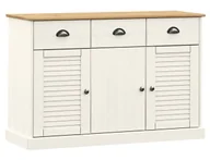 Komody - Skandynawska biała komoda z drewna sosnowego G4-T76 - miniaturka - grafika 1