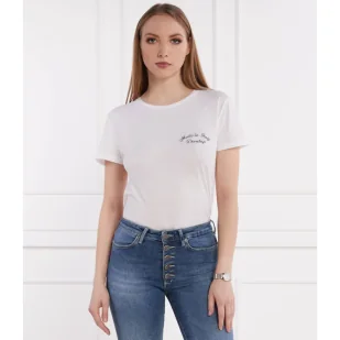 DONDUP - made in Italy T-shirt | Regular Fit - Koszulki i topy damskie - miniaturka - grafika 1