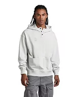 Bluzy męskie - G-STAR RAW Męska bluza z kapturem o regularnym kroju z kieszonką, szara (Oyster Mushroom B782-D607), M, szary (Oyster Mushroom B782-d607), M - miniaturka - grafika 1