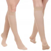 Bielizna ciążowa - Medyczne Podkolanówki Przeciwżylakowe 23-32 L/xl - miniaturka - grafika 1