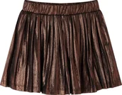 Sukienki i spódniczki dla dziewczynek - vidaXL Spódniczka dziecięca z brokatem, koniakowa, 116 - miniaturka - grafika 1