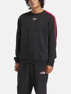 Bluzy męskie - Bluza bez kaptura męska Reebok Ri Cross Check Crew 100215502 S Czarna (1200161370199). Bluzy bez kaptura męskie - miniaturka - grafika 1