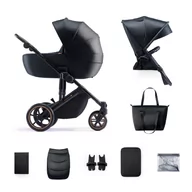 Wózki dziecięce - Kinderkraft, Prime 2, wózek wielofunkcyjny, 2w1, Venezian Black - miniaturka - grafika 1