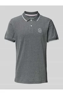Koszulka polo o kroju regular fit z prążkowanymi wykończeniami model NATE - Blend - Koszulki męskie - miniaturka - grafika 1