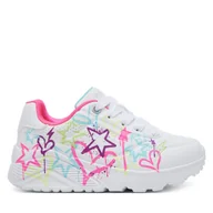 Buty dla dziewczynek - Sneakersy Skechers Uno Lite - My Drip 310391L/WMN Biały - miniaturka - grafika 1