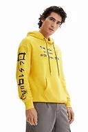Swetry męskie - Desigual Contantin 8022 Amarillo SOL sweter męski, żółty, XXL, żółty, XXL - miniaturka - grafika 1