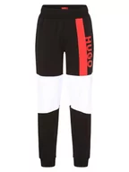 Spodnie sportowe męskie - HUGO - Spodnie dresowe męskie, czarny|biały|wielokolorowy - miniaturka - grafika 1