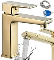 Baterie umywalkowe - Rea Bateria umywalkowa Orix GOLD Niska B6163 - miniaturka - grafika 1