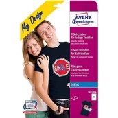 Etykiety do drukarek - Avery Zweckform Folie do wprasowywania na kolorowe tkaniny A4 8 ark folii transferowej + 8 ark papieru silikonowego ponad 3000 punktów odbioru w MD1004 - miniaturka - grafika 1
