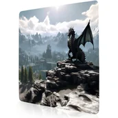 Podkładki pod mysz - PODKŁADKA POD MYSZKĘ XXL Smocza Władza 50x50 TILT Wodoodporna Dla gracza - miniaturka - grafika 1