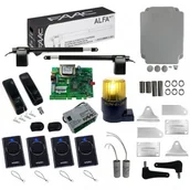 Zestawy do bram - FAAC Zestaw ALFA 414 230V do bram o długości skrzydła do 3 m + Lampa GUARD + 4 Piloty - miniaturka - grafika 1