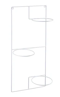 Kwietnik ścienny wiszący potrójny biały 71 cm - Kwietniki - miniaturka - grafika 1