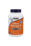 Witaminy i minerały - Now Foods FOODS FOODS Ultra Omega-3 500 EPA 250 DHA (Kwasy OMEGA-3, EPA, DHA) 180 Kapsułek żelowych rybich - miniaturka - grafika 1