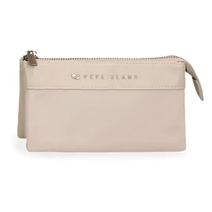 Pepe Jeans Morgan Portfel Trzy przegródki Beżowy 17,5x9,5x2 cms Poliester i PU by Joumma Bags, Beis, Talla única, Portfel Trzy przegródki - Portfele - miniaturka - grafika 1