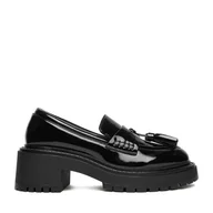 Półbuty damskie - Loafersy Badura C-AVIANA-PM014-03 Czarny - miniaturka - grafika 1