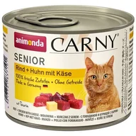 Mokra karma dla kotów - Animonda Carny Senior wołowina i kurczak z serem 200g KANI060_PAK12 - miniaturka - grafika 1