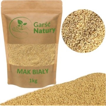 Mak Biały 1kg Rogale Marcińskie Świętomarcińskie Mak Biały Ziarno Premium