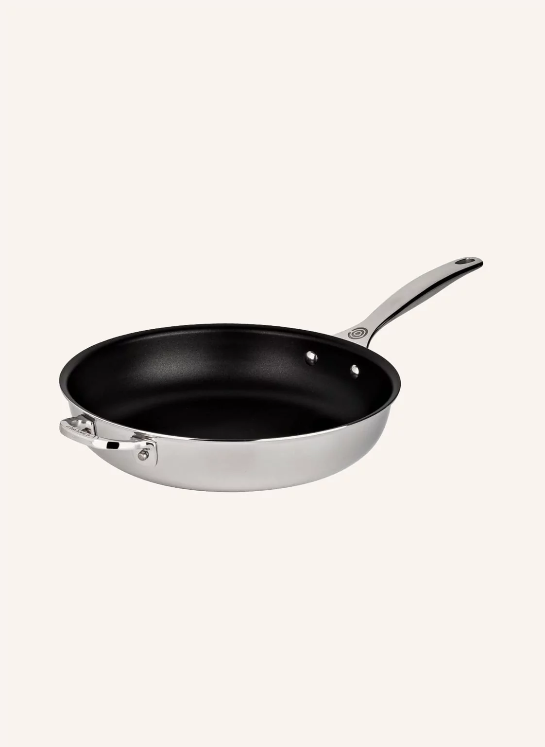 Le Creuset Patelnia 3- Ply Plus silber