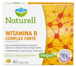Naturell USP ZDROWIE Witamina B Complex Forte x 40 tabl - Witaminy i minerały - miniaturka - grafika 1