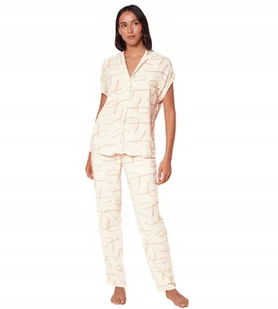 Piżama TRIUMPH damska Boyfriend Fit PW 01 Komplet góra dół Wiskoza 46 - Piżamy damskie - miniaturka - grafika 1