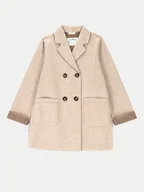 Płaszcze damskie - Coccodrillo Płaszcz przejściowy ZC4151301RGJ Beżowy Regular Fit - miniaturka - grafika 1
