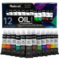 Farby i media malarskie - Farby Olejne Zestaw Farb Olejnych 12Sztuk 12Ml - miniaturka - grafika 1
