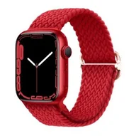 Akcesoria do smartwatchy - opaska pasek bransoleta NYLON LOOP APPLE Watch 1/2/3/4/5/6/7/8/9/10/Ultra 1/2/SE 42/44/45/46/49mm czerwona - miniaturka - grafika 1