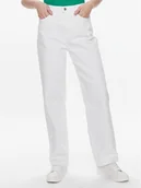 Spodnie damskie - Tommy Hilfiger Jeansy WW0WW41319 Biały Straight Fit - miniaturka - grafika 1